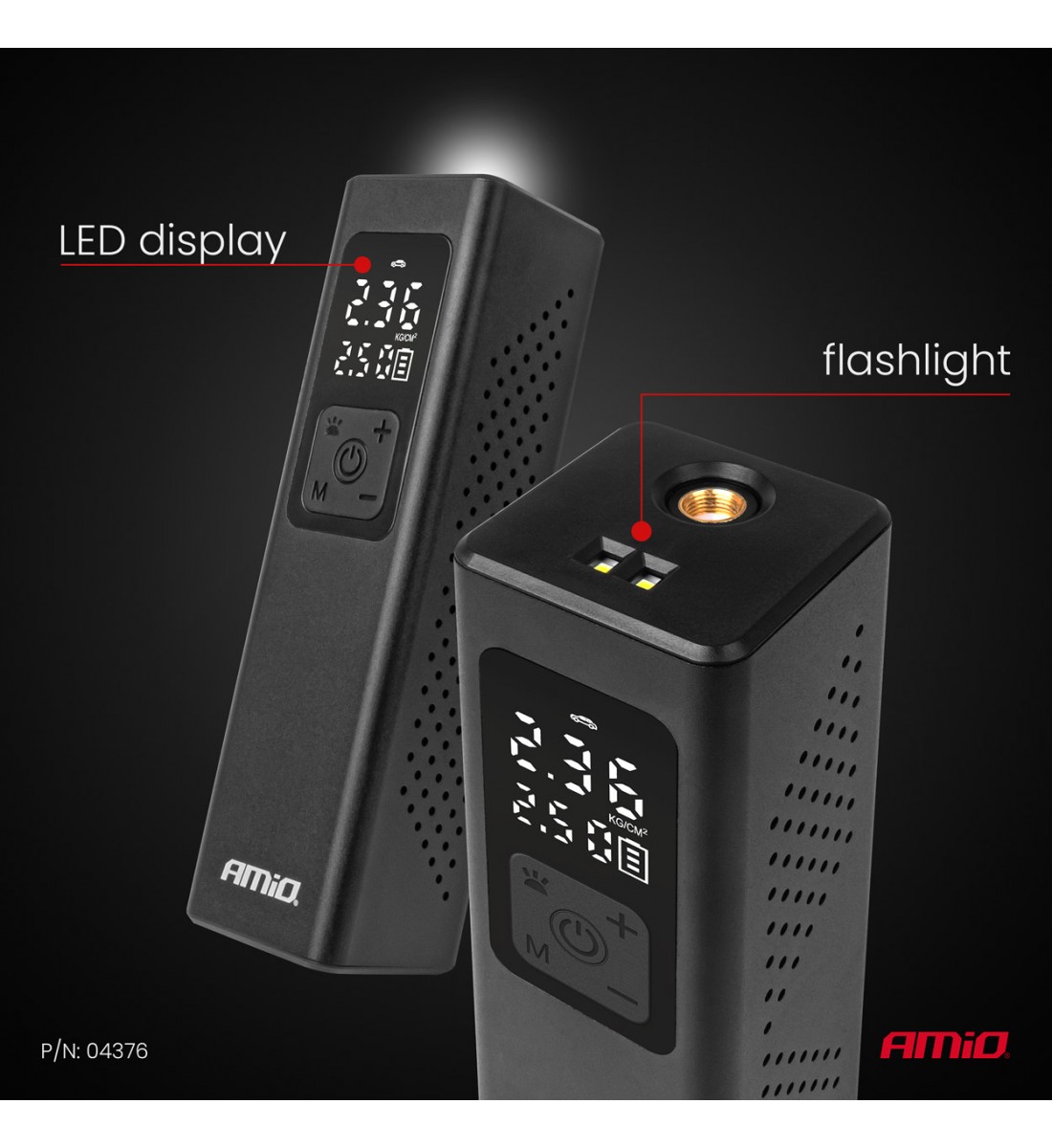 Compresor auto cu afișaj LED 12V 100W AMIO-04376 - AutoParadoxSystem.ro Produs - Compresor auto cu afișaj LED 12V 100W AMIO-04376 - AutoParadoxSystem.ro