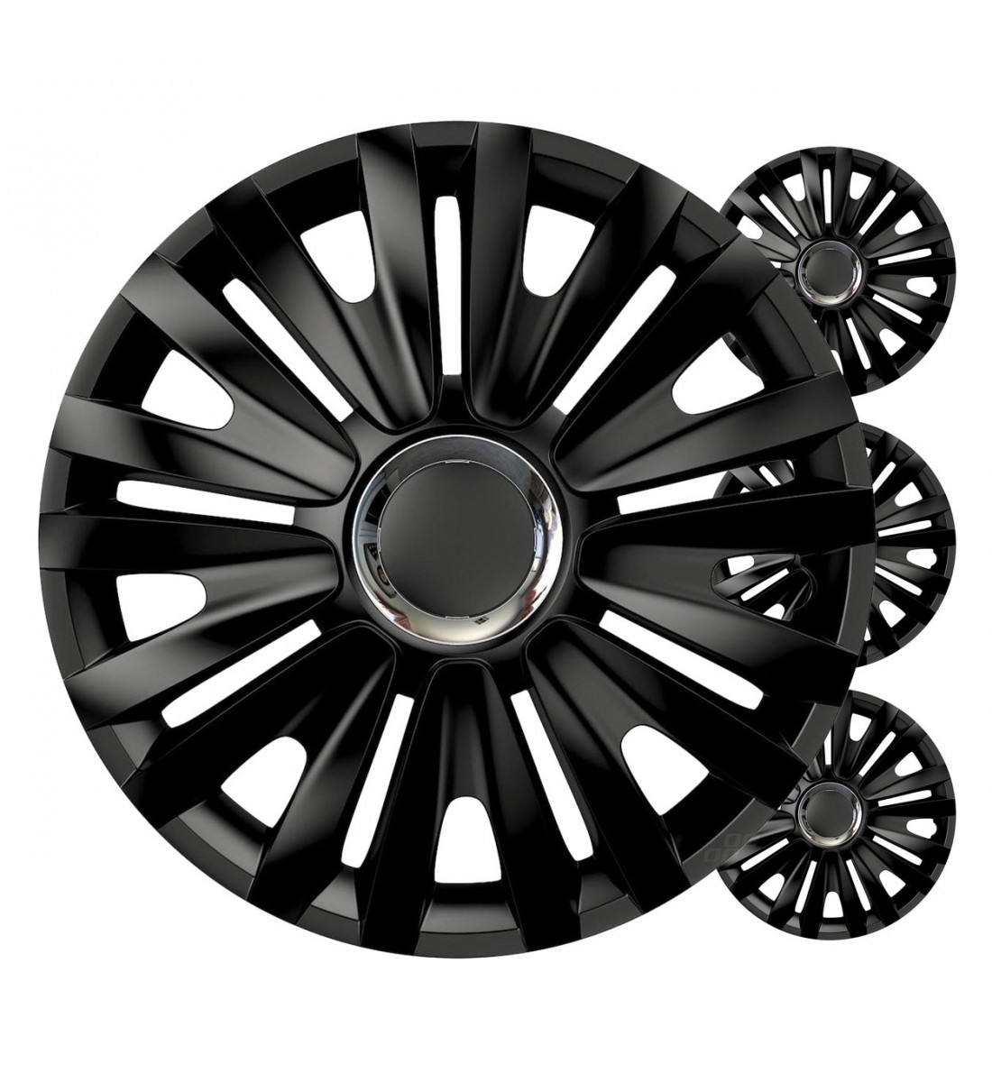 Set 4 Capace roti ,negru regal 15" inch - AutoParadoxSystem.ro Produs - Set 4 Capace roti ,negru regal 15" inch - AutoParadoxSystem.ro