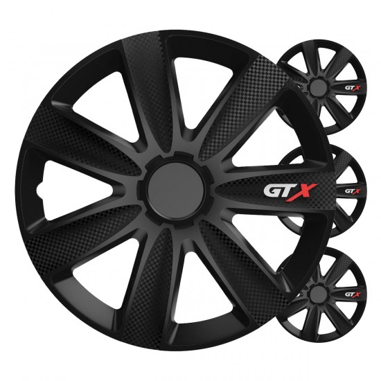 Set 4 buc capace roti , GTX black carbon 17"