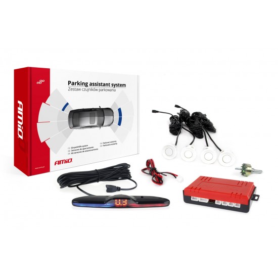 Senzor de parcare MAX LED 4 senzor alb Senzor de parcare MAX LED 4 senzor alb