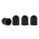 Set 4 capace valva din plastic , negre 