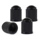 Set 4 capace valva din plastic , negre 