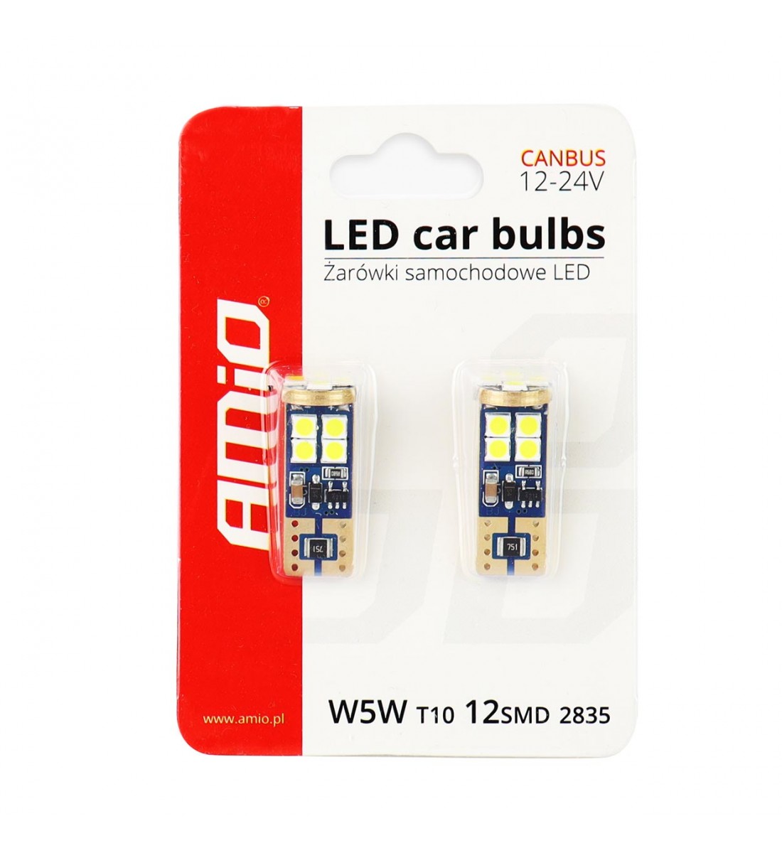 Set 2 becuri auto T10 Canbus 12SMD 2835 T10e (W5W) Alb 12V/24V - AutoParadoxSystem.ro Produs - Set 2 becuri auto T10 Canbus 12SMD 2835 T10e (W5W) Alb 12V/24V - AutoParadoxSystem.ro