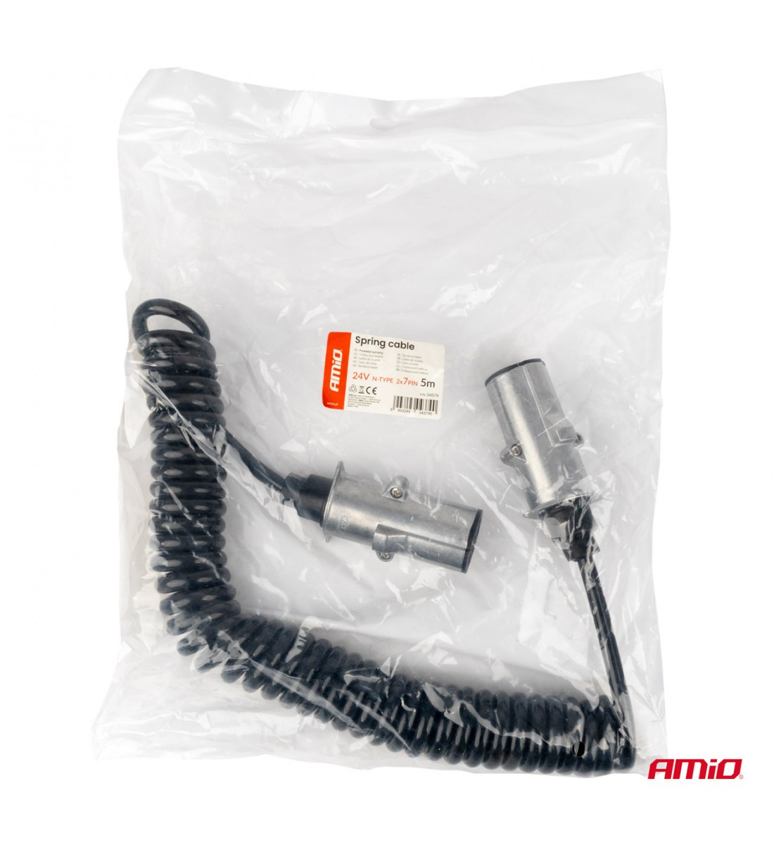 Cablu cu arc TIR 2x 7 PIN tip N 5m 24V AMIO-04379 - AutoParadoxSystem.ro Produs - Cablu cu arc TIR 2x 7 PIN tip N 5m 24V AMIO-04379 - AutoParadoxSystem.ro