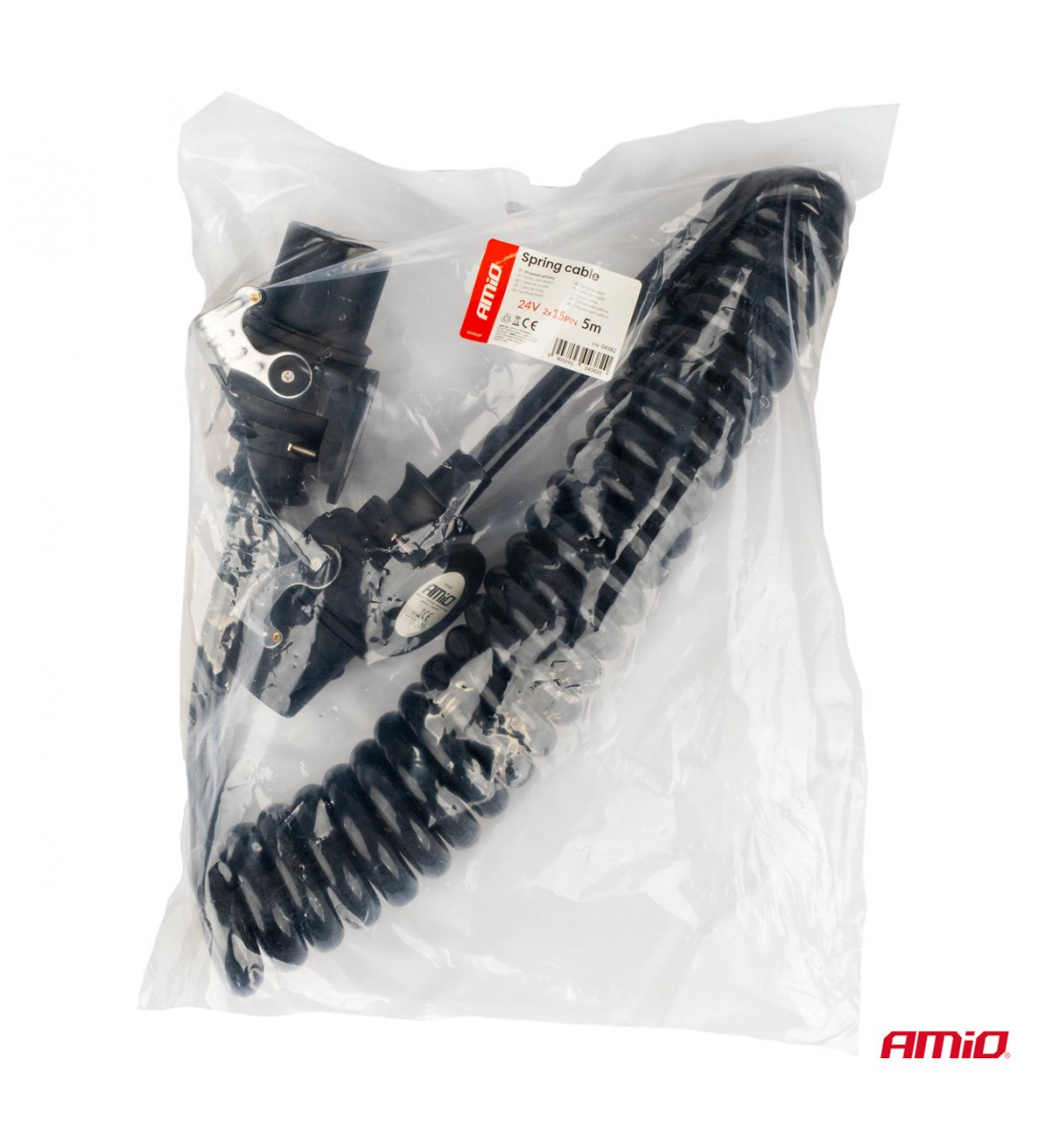Produs - Cablu cu arc TIR 2x 15 PIN 5m 24V AMIO-04382 - AutoParadoxSystem.ro