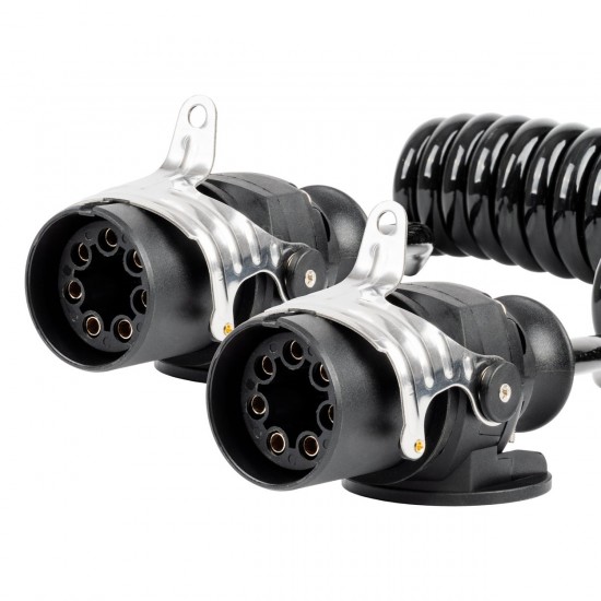 Cablu cu arc TIR 2x 7 PIN tip EBS 5m 24V AMIO-04383 Cablu cu arc TIR 2x 7 PIN tip EBS 5m 24V AMIO-04383