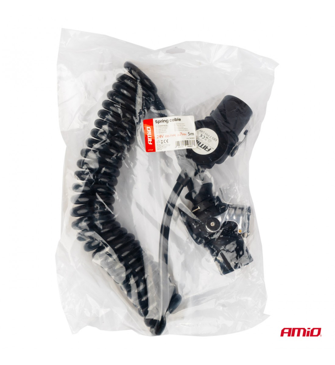 Produs - Cablu cu arc TIR 2x 7 PIN tip EBS 5m 24V AMIO-04383 - AutoParadoxSystem.ro