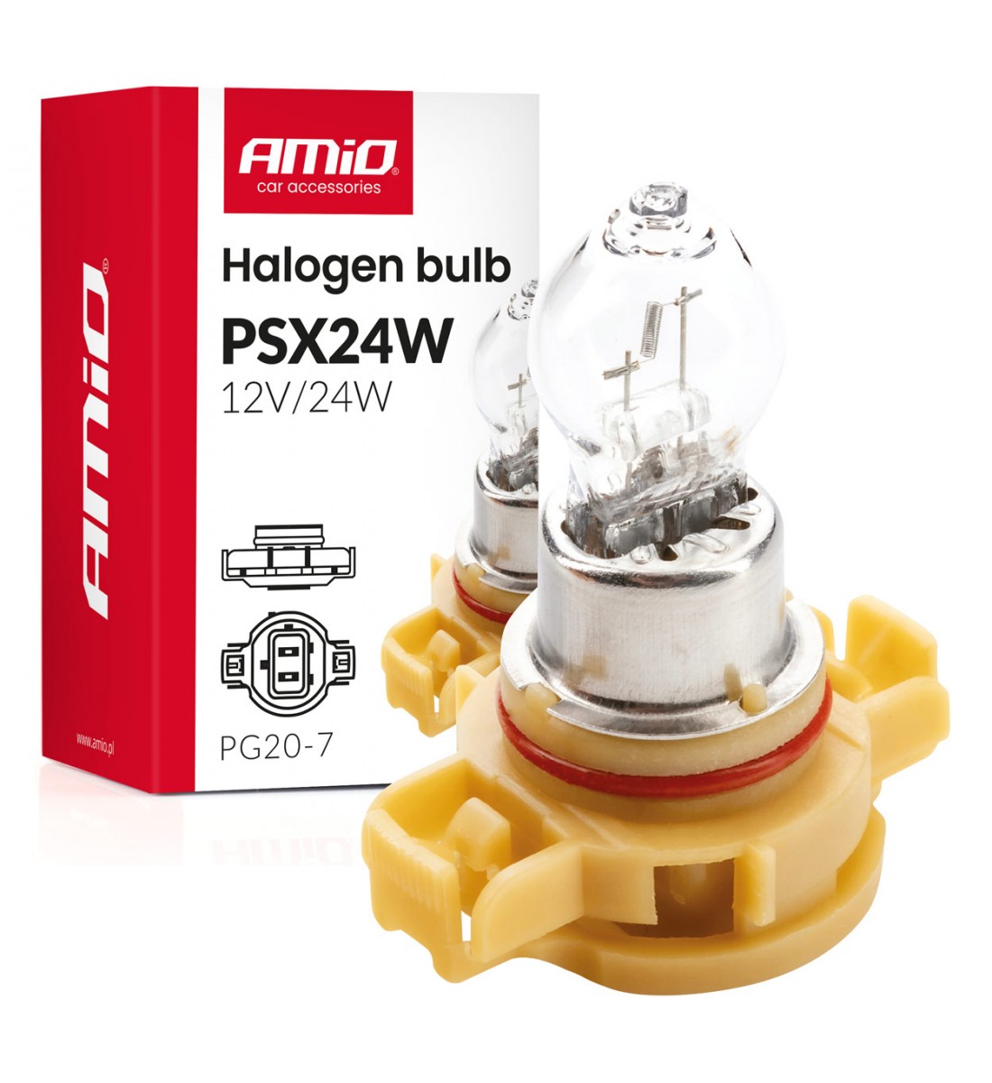 Bec halogen PSX24W PG20-7 12V 24W AMIO-04411 - AutoParadoxSystem.ro Produs - Bec halogen PSX24W PG20-7 12V 24W AMIO-04411 - AutoParadoxSystem.ro