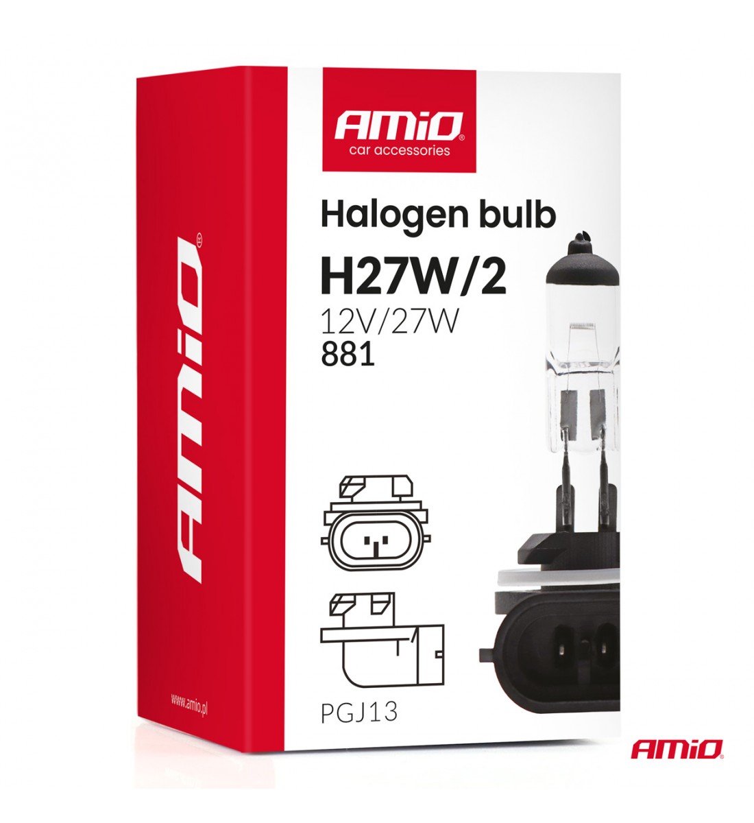 Bec halogen H27W/2 881 PGJ13 12V 27W AMIO-04413 - AutoParadoxSystem.ro Produs - Bec halogen H27W/2 881 PGJ13 12V 27W AMIO-04413 - AutoParadoxSystem.ro