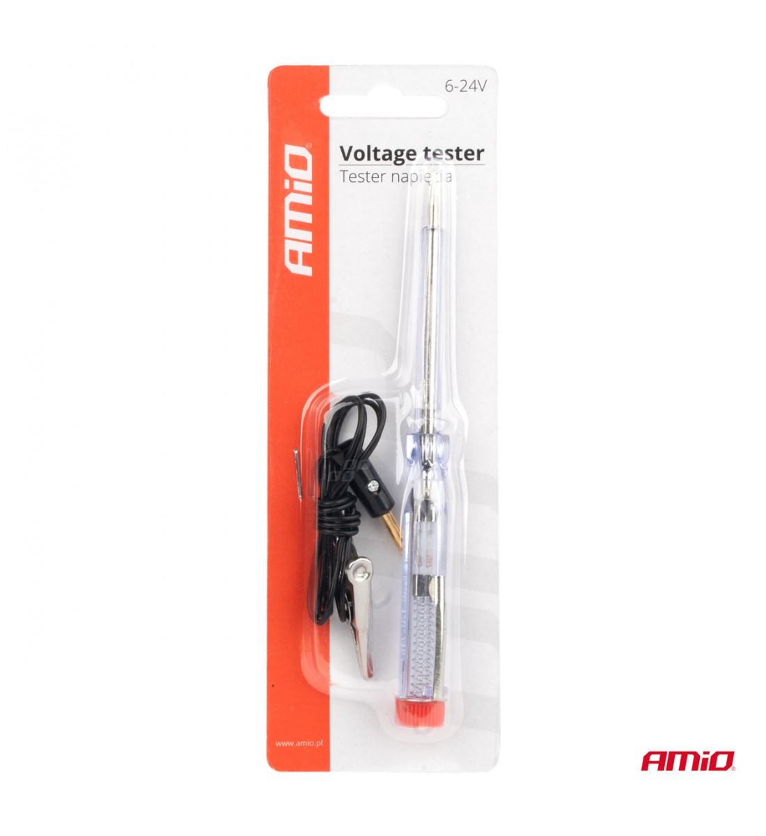 Tester de tensiune 6V 12V 24V AMIO-01722 - AutoParadoxSystem.ro Produs - Tester de tensiune 6V 12V 24V AMIO-01722 - AutoParadoxSystem.ro