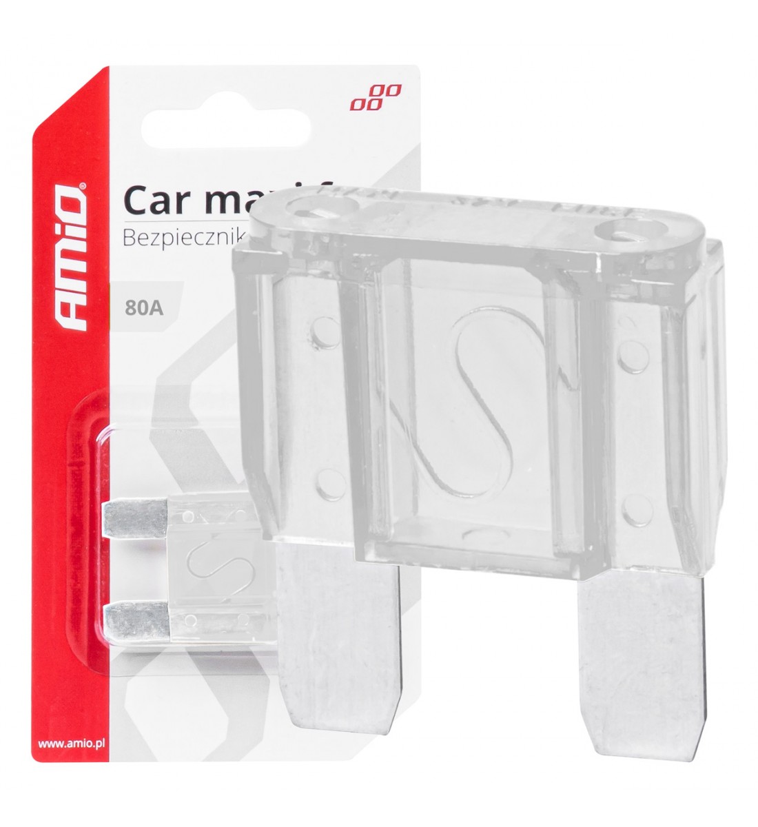 Siguranta auto MAXI 80A AMIO-03386 - AutoParadoxSystem.ro Produs - Siguranta auto MAXI 80A AMIO-03386 - AutoParadoxSystem.ro