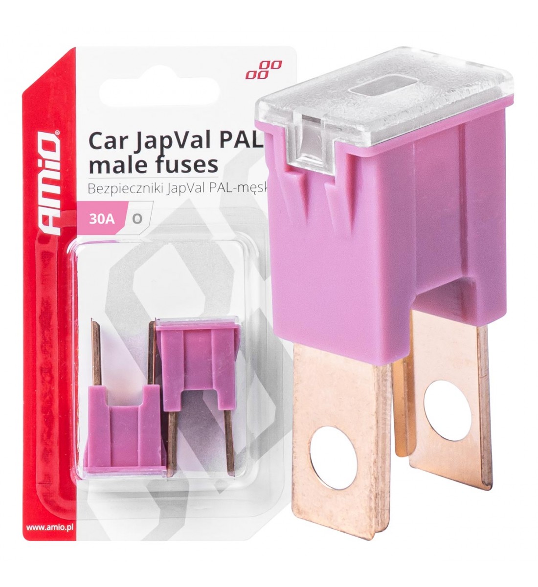 Produs - Siguranțe auto JAPVAL PAL tată 2 buc. 30A AMIO-03397 - AutoParadoxSystem.ro