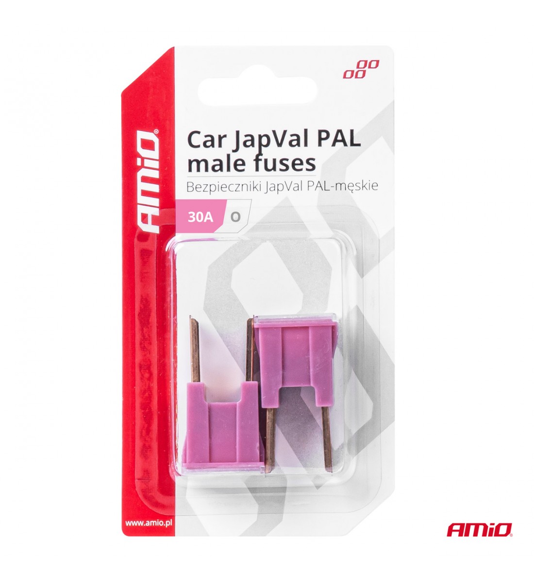 Produs - Siguranțe auto JAPVAL PAL tată 2 buc. 30A AMIO-03397 - AutoParadoxSystem.ro