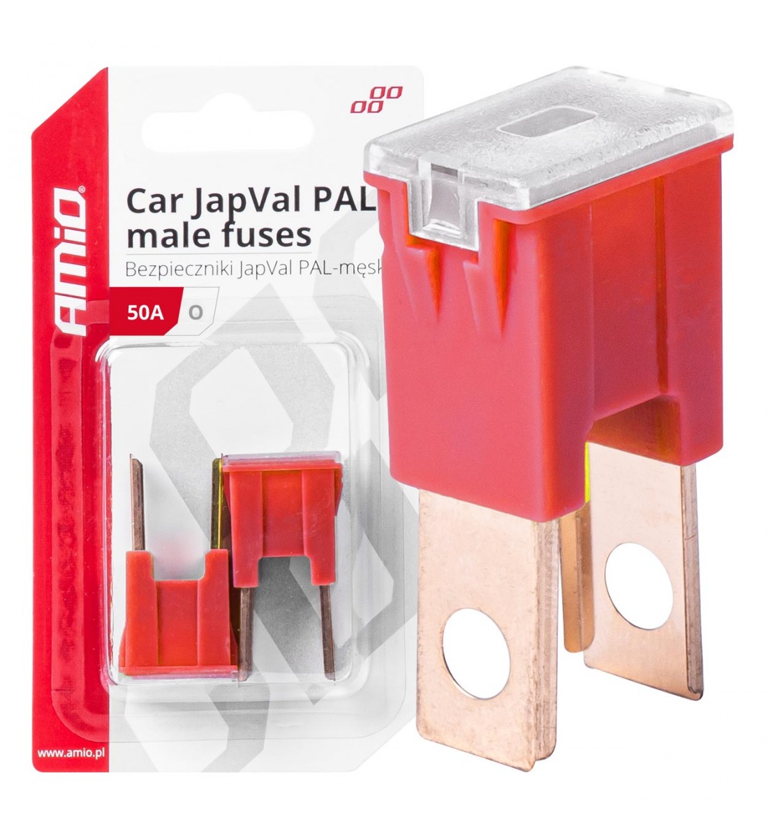 Siguranțe auto JAPVAL PAL tată 2 buc. 50A AMIO-03399 - AutoParadoxSystem.ro Produs - Siguranțe auto JAPVAL PAL tată 2 buc. 50A AMIO-03399 - AutoParadoxSystem.ro