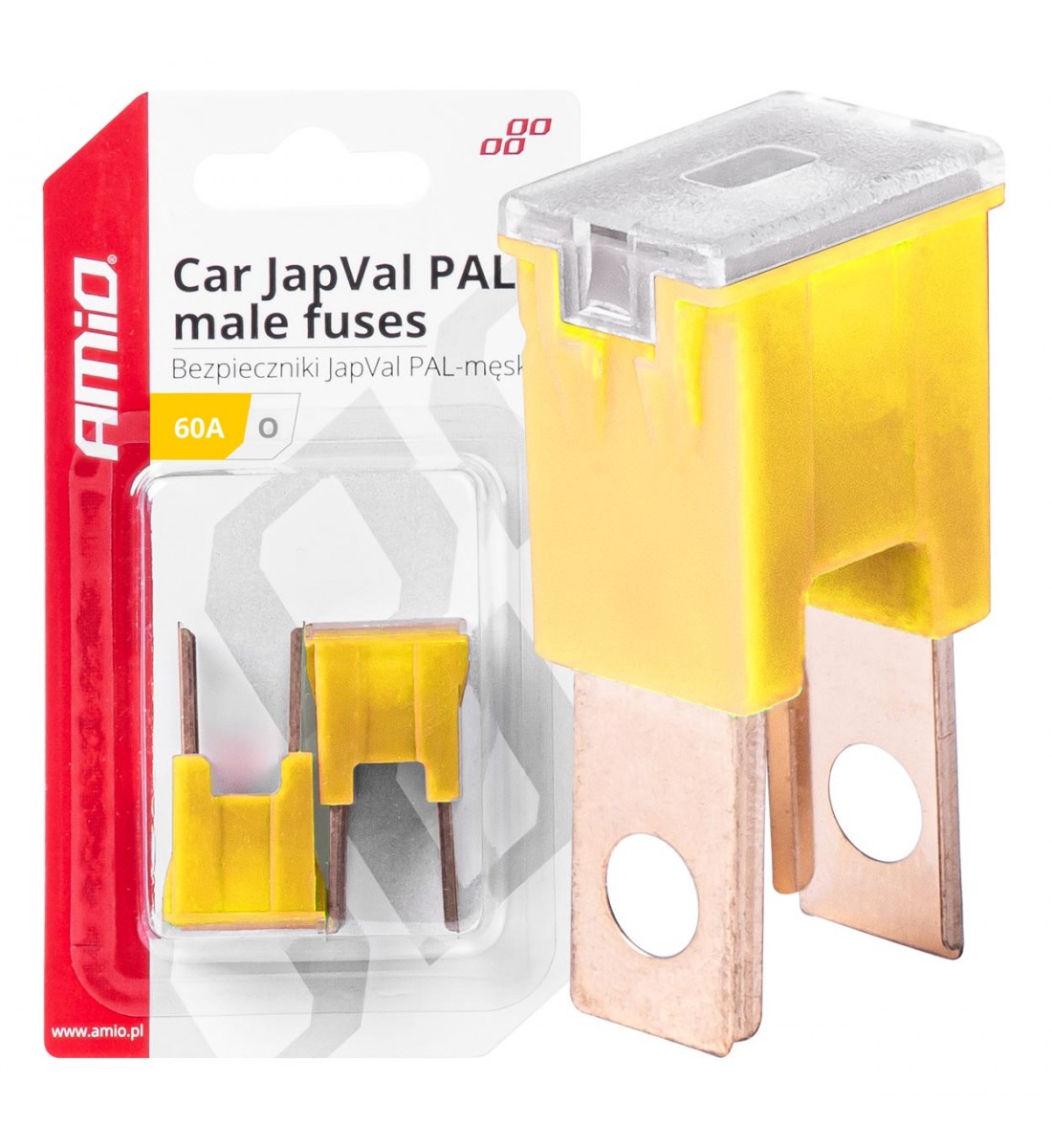 Siguranțe auto JAPVAL PAL tată 2 buc. 60A AMIO-03400 - AutoParadoxSystem.ro Produs - Siguranțe auto JAPVAL PAL tată 2 buc. 60A AMIO-03400 - AutoParadoxSystem.ro