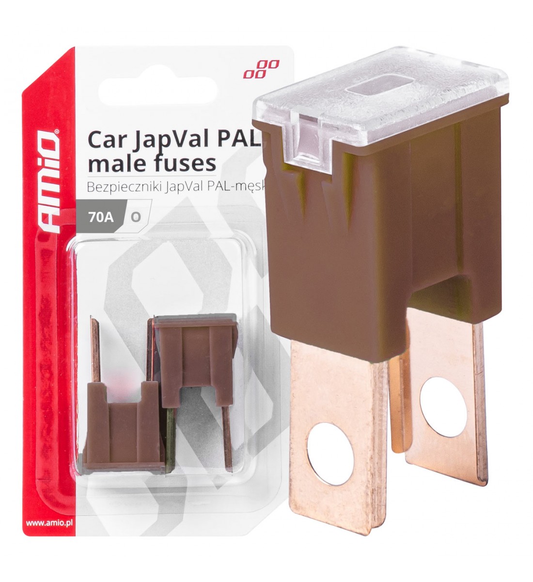 Siguranțe auto JAPVAL PAL tată 2 buc. 70A AMIO-03401 - AutoParadoxSystem.ro Produs - Siguranțe auto JAPVAL PAL tată 2 buc. 70A AMIO-03401 - AutoParadoxSystem.ro