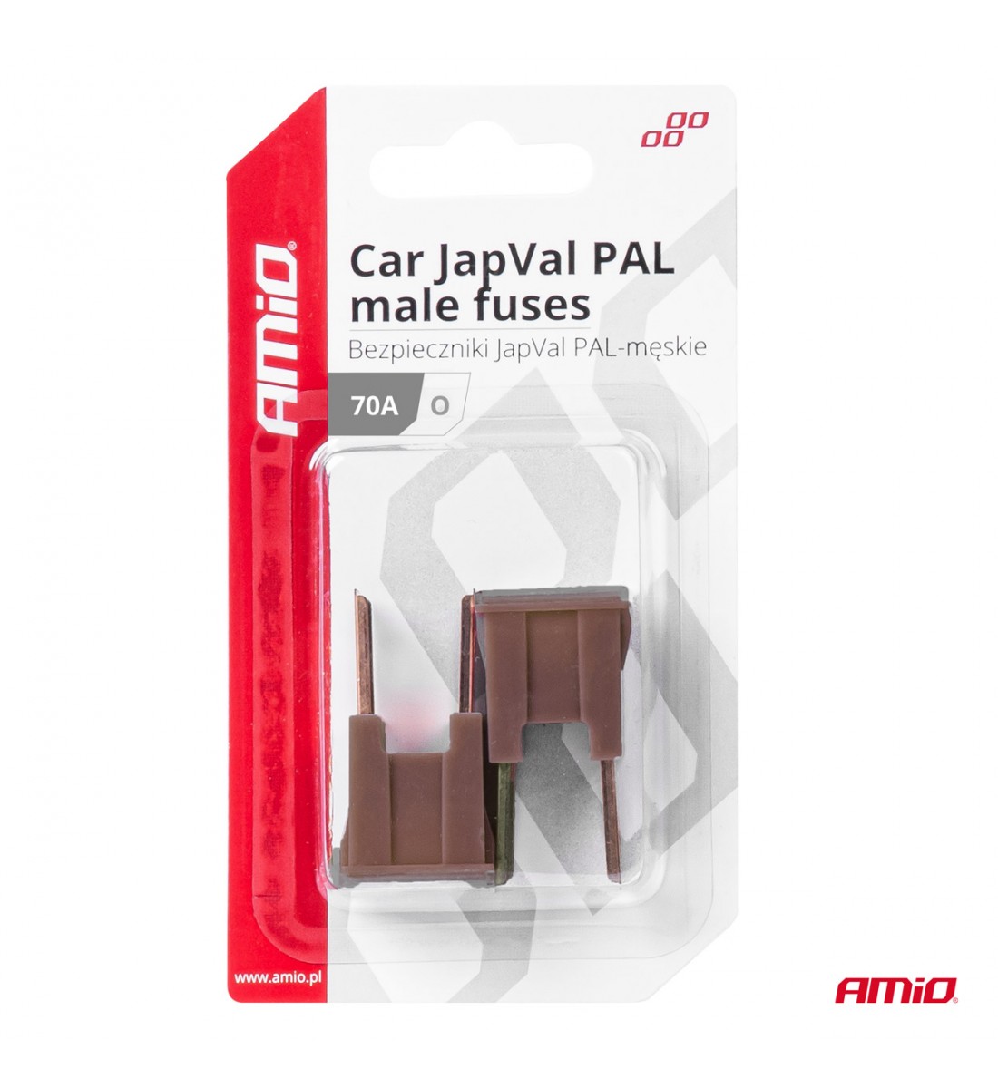 Siguranțe auto JAPVAL PAL tată 2 buc. 70A AMIO-03401 - AutoParadoxSystem.ro Produs - Siguranțe auto JAPVAL PAL tată 2 buc. 70A AMIO-03401 - AutoParadoxSystem.ro