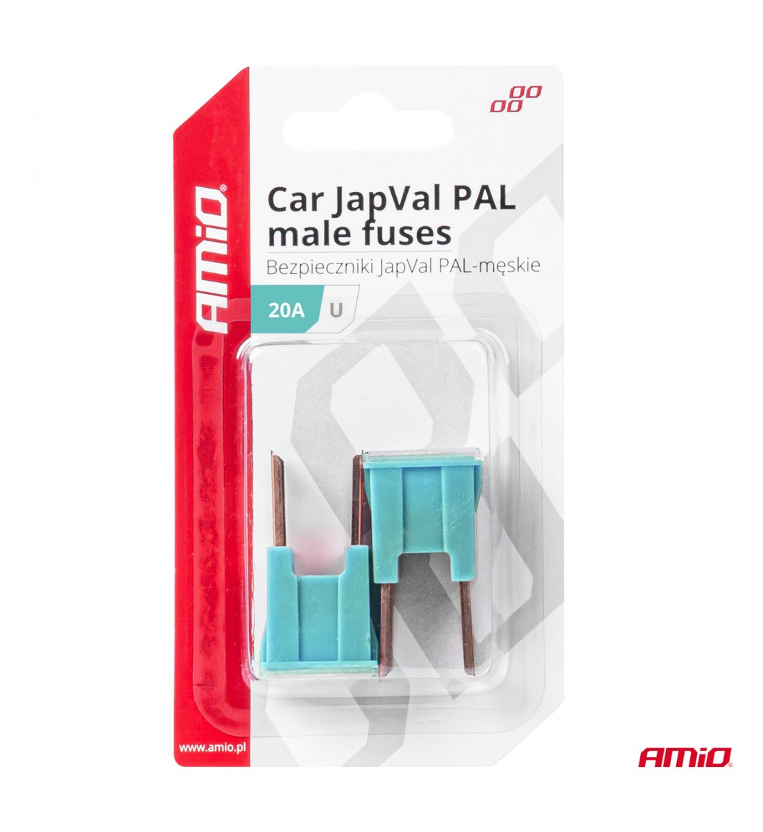 Siguranțe auto JAPVAL PAL tată 2 buc. 20A AMIO-03405 - AutoParadoxSystem.ro Produs - Siguranțe auto JAPVAL PAL tată 2 buc. 20A AMIO-03405 - AutoParadoxSystem.ro