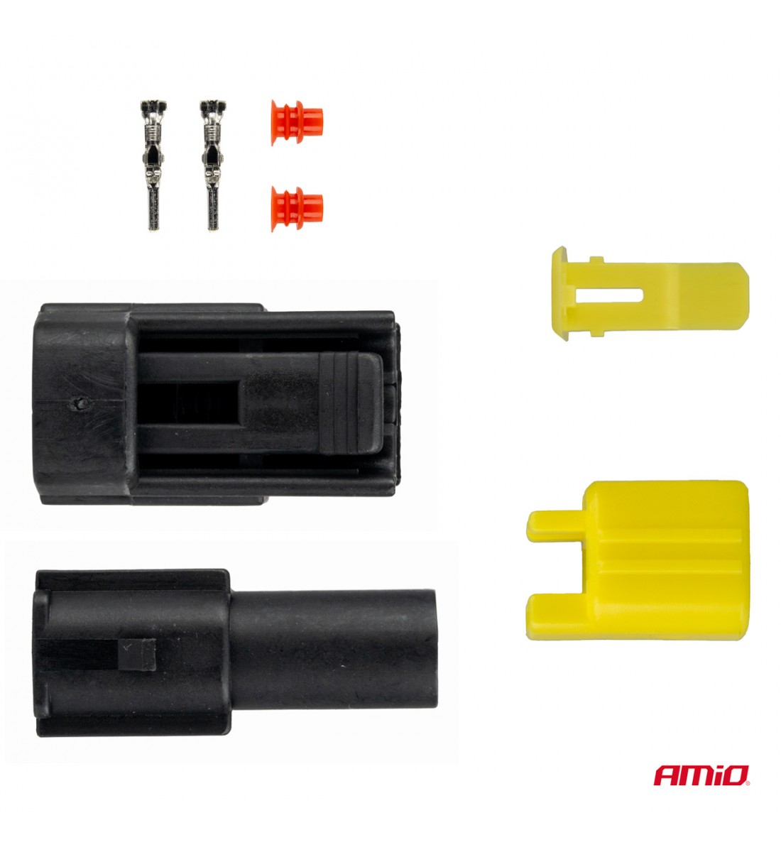 Set conector electric impermeabil 1 PIN 2.2mm AMIO-04345 - AutoParadoxSystem.ro Produs - Set conector electric impermeabil 1 PIN 2.2mm AMIO-04345 - AutoParadoxSystem.ro