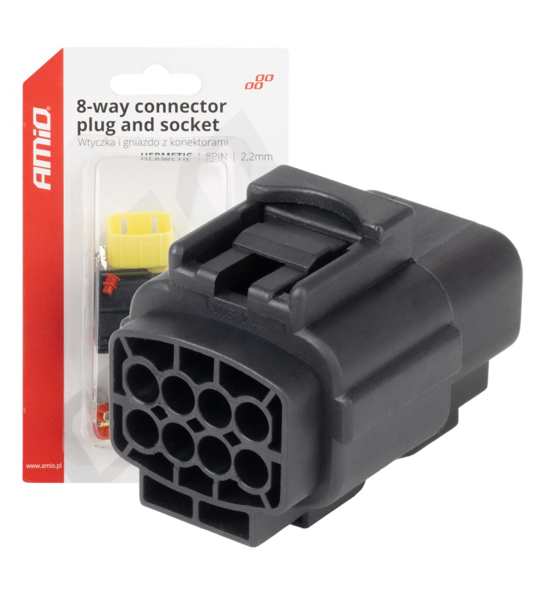 Set conector electric impermeabil 8 PIN 2.2mm AMIO-04350 - AutoParadoxSystem.ro Produs - Set conector electric impermeabil 8 PIN 2.2mm AMIO-04350 - AutoParadoxSystem.ro