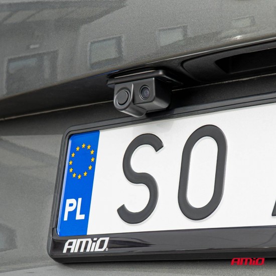 Cameră de marșarier cu senzor de parcare 2in1 720p 12V HD-601 AMIO-03540 Cameră de marșarier cu senzor de parcare 2in1 720p 12V HD-601 AMIO-03540