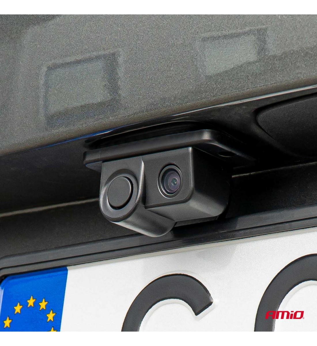 Produs - Cameră de marșarier cu senzor de parcare 2in1 720p 12V HD-601 AMIO-03540 - AutoParadoxSystem.ro