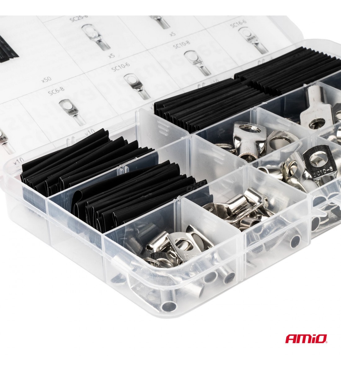 Conectori și tuburi de sârmă termocontractabilă 140 buc AMIO-04122 - AutoParadoxSystem.ro Produs - Conectori și tuburi de sârmă termocontractabilă 140 buc AMIO-04122 - AutoParadoxSystem.ro