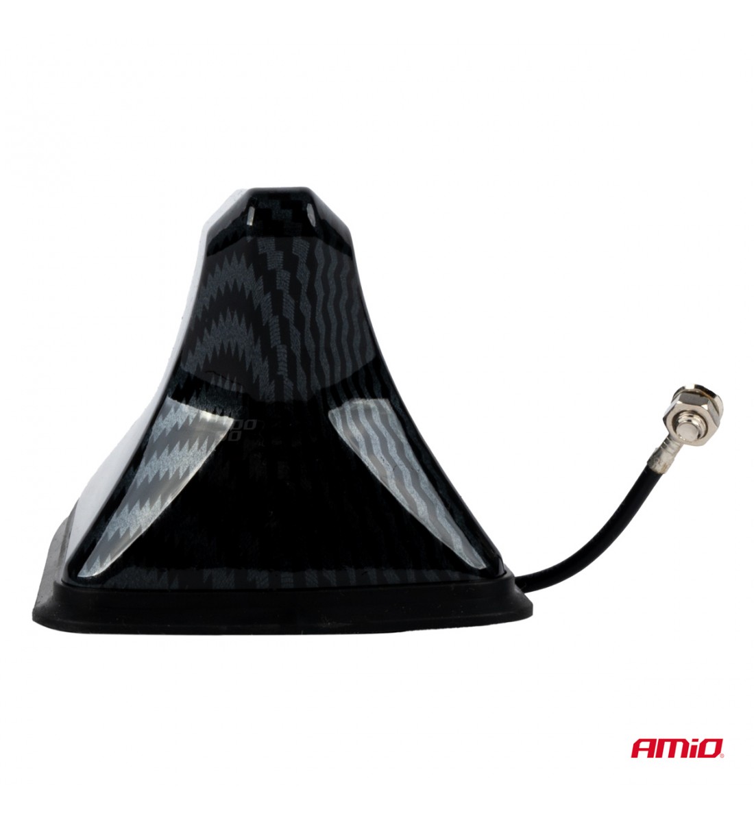 Produs - Antena auto cu aripioare de rechin carbon AMIO-04158 - AutoParadoxSystem.ro