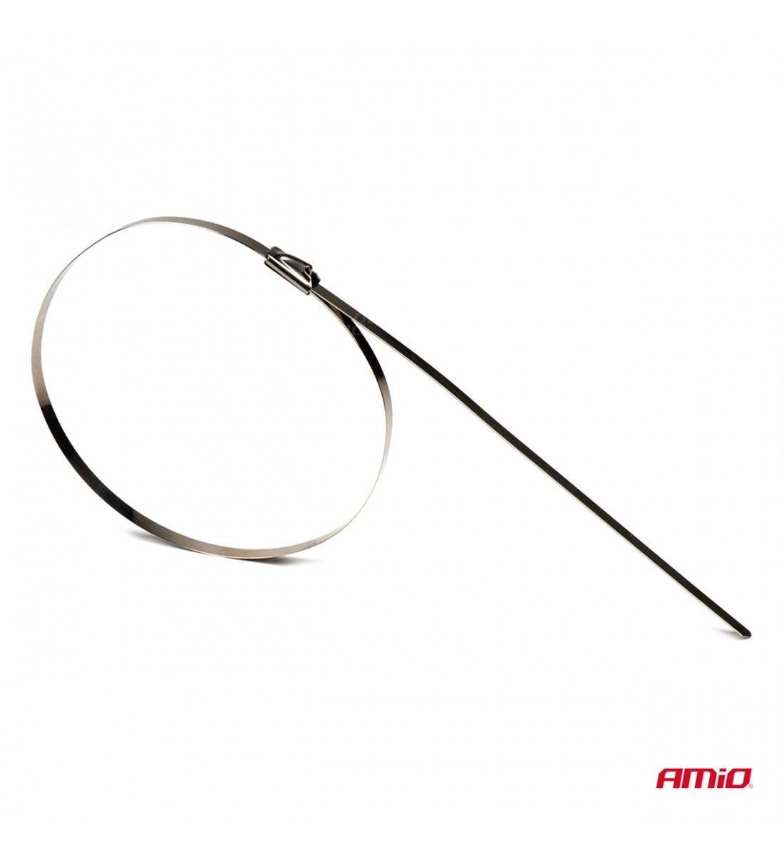 Produs - Fasete metalice inox 7,9x400mm 100 buc. AMIO-04326 - AutoParadoxSystem.ro