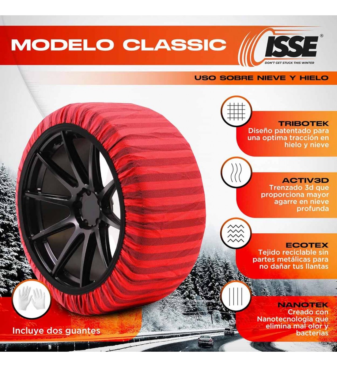 Lanturi de zapada textil Isse Classic 70 2buc - AutoParadoxSystem.ro Produs - Lanturi de zapada textil Isse Classic 70 2buc - AutoParadoxSystem.ro