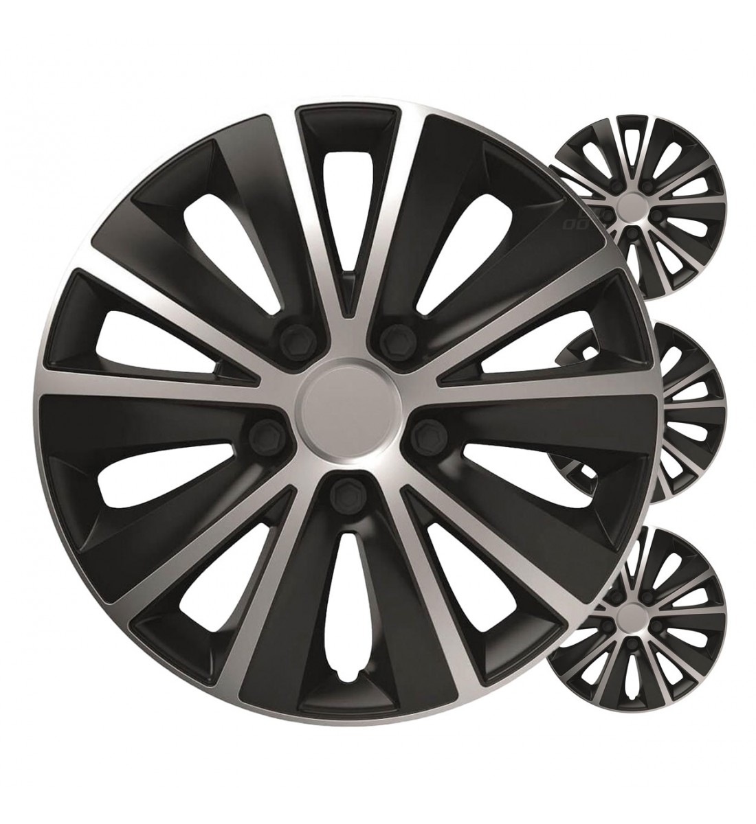 Capace roți auto, set 4 piese, Rapide, negru argintiu, 15" inch, COLOR BOX - AutoParadoxSystem.ro Produs - Capace roți auto, set 4 piese, Rapide, negru argintiu, 15" inch, COLOR BOX - AutoParadoxSystem.ro