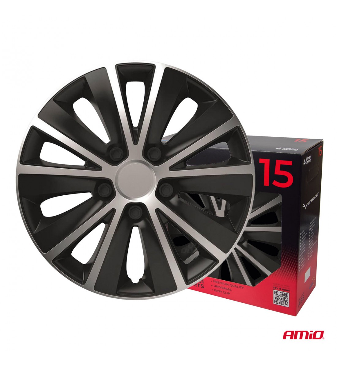 Capace roți auto, set 4 piese, Rapide, negru argintiu, 15" inch, COLOR BOX - AutoParadoxSystem.ro Produs - Capace roți auto, set 4 piese, Rapide, negru argintiu, 15" inch, COLOR BOX - AutoParadoxSystem.ro