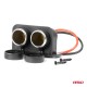 Priză brichetă auto, ermetică, dublă, 12V, 24V, AMIO-04130 - AutoParadoxSystem.ro Produs - Priză brichetă auto, ermetică, dublă, 12V, 24V, AMIO-04130 - AutoParadoxSystem.ro