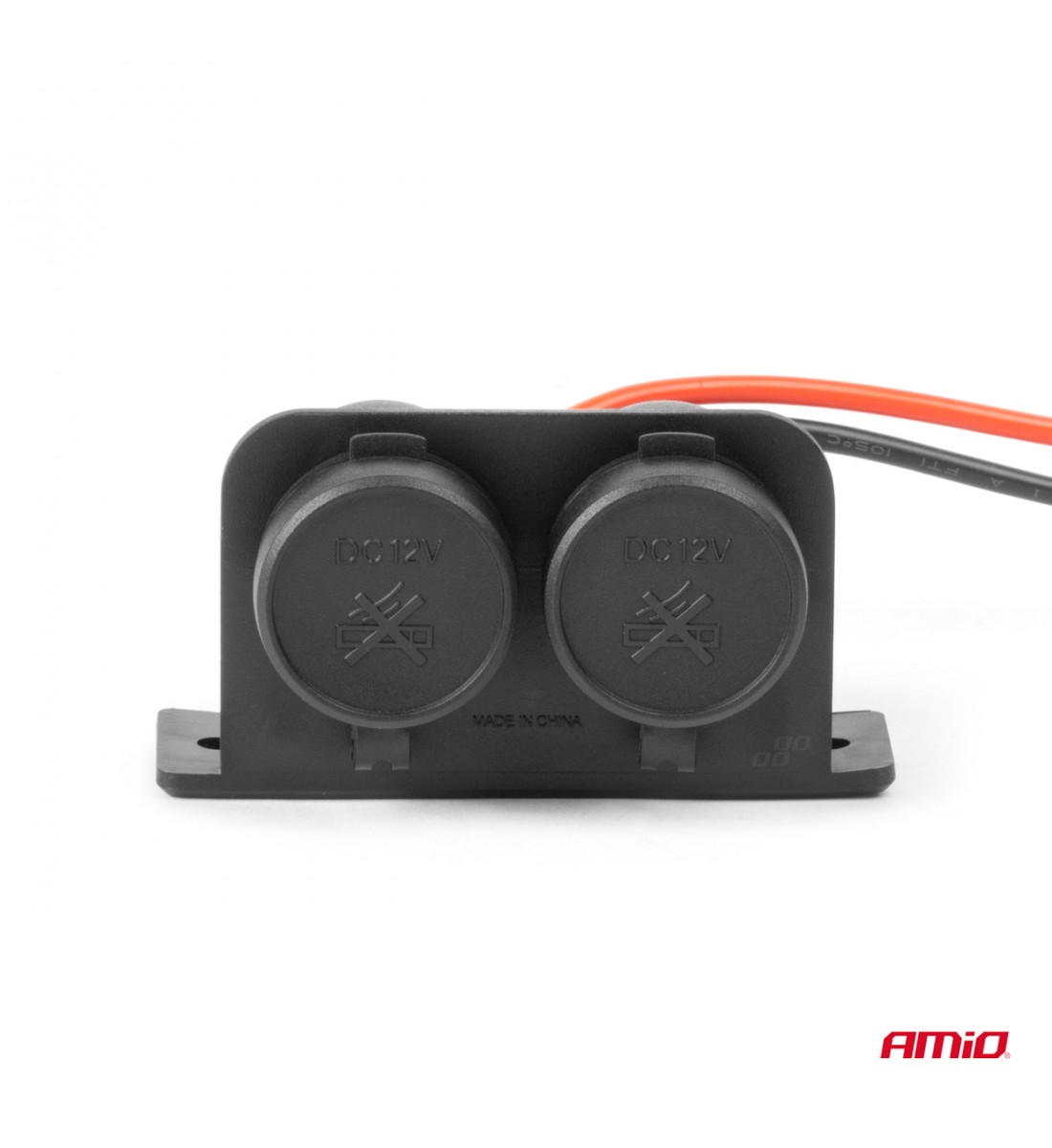 Priză brichetă auto, ermetică, dublă, 12V, 24V, AMIO-04130 - AutoParadoxSystem.ro Produs - Priză brichetă auto, ermetică, dublă, 12V, 24V, AMIO-04130 - AutoParadoxSystem.ro