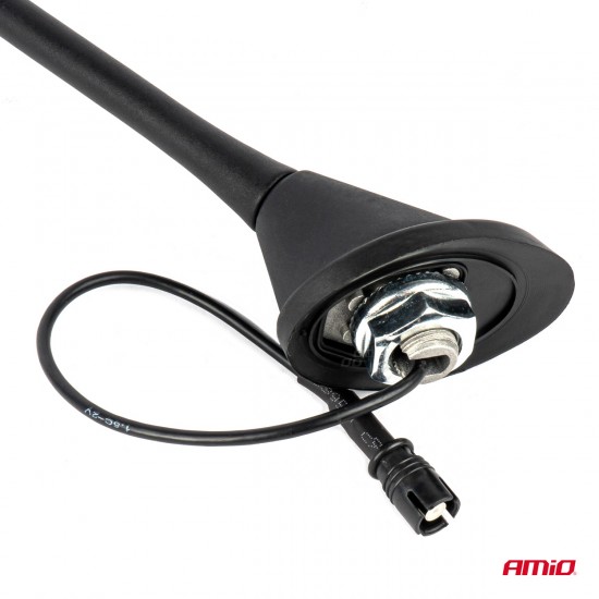 Antenă auto universală, catarg tip bip cu amplificator RAKU-2 ANT10 AMIO-04154