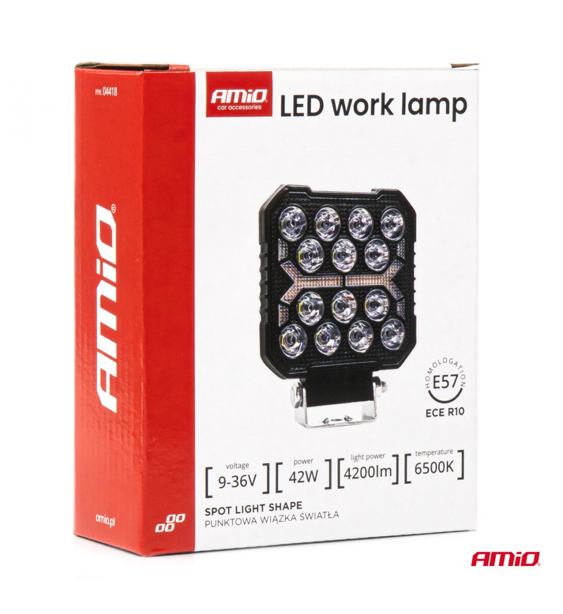 Proiector AWL74 42W 4200LM 12V 24V AMIO-04418 - AutoParadoxSystem.ro Produs - Proiector AWL74 42W 4200LM 12V 24V AMIO-04418 - AutoParadoxSystem.ro