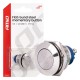 Produs - Buton plat, rotund, din oțel, 19 mm, 5 A, 12/230 V, AMIO-04436 - AutoParadoxSystem.ro