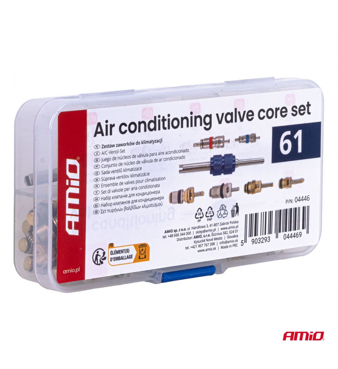 Set de valve de aer condiționat, 61 buc. AMIO-04446 - AutoParadoxSystem.ro Produs - Set de valve de aer condiționat, 61 buc. AMIO-04446 - AutoParadoxSystem.ro
