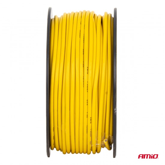 Cablu monofilar galben CCA 1x1.5mm2 50m 7.5A 12/230V AMIO-04449 Cablu monofilar galben CCA 1x1.5mm2 50m 7.5A 12/230V AMIO-04449