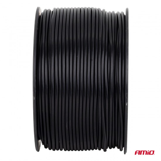 Cablu negru monofilar CCA 1x1mm2 100m 5A 12/230V AMIO-04454 Cablu negru monofilar CCA 1x1mm2 100m 5A 12/230V AMIO-04454