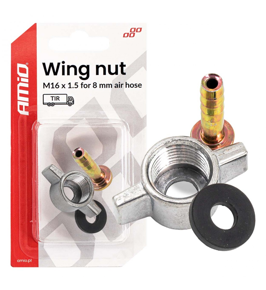 Piuliță compresor fluture M16 x 1,5 pentru 8mm AMIO-04499 - AutoParadoxSystem.ro Produs - Piuliță compresor fluture M16 x 1,5 pentru 8mm AMIO-04499 - AutoParadoxSystem.ro
