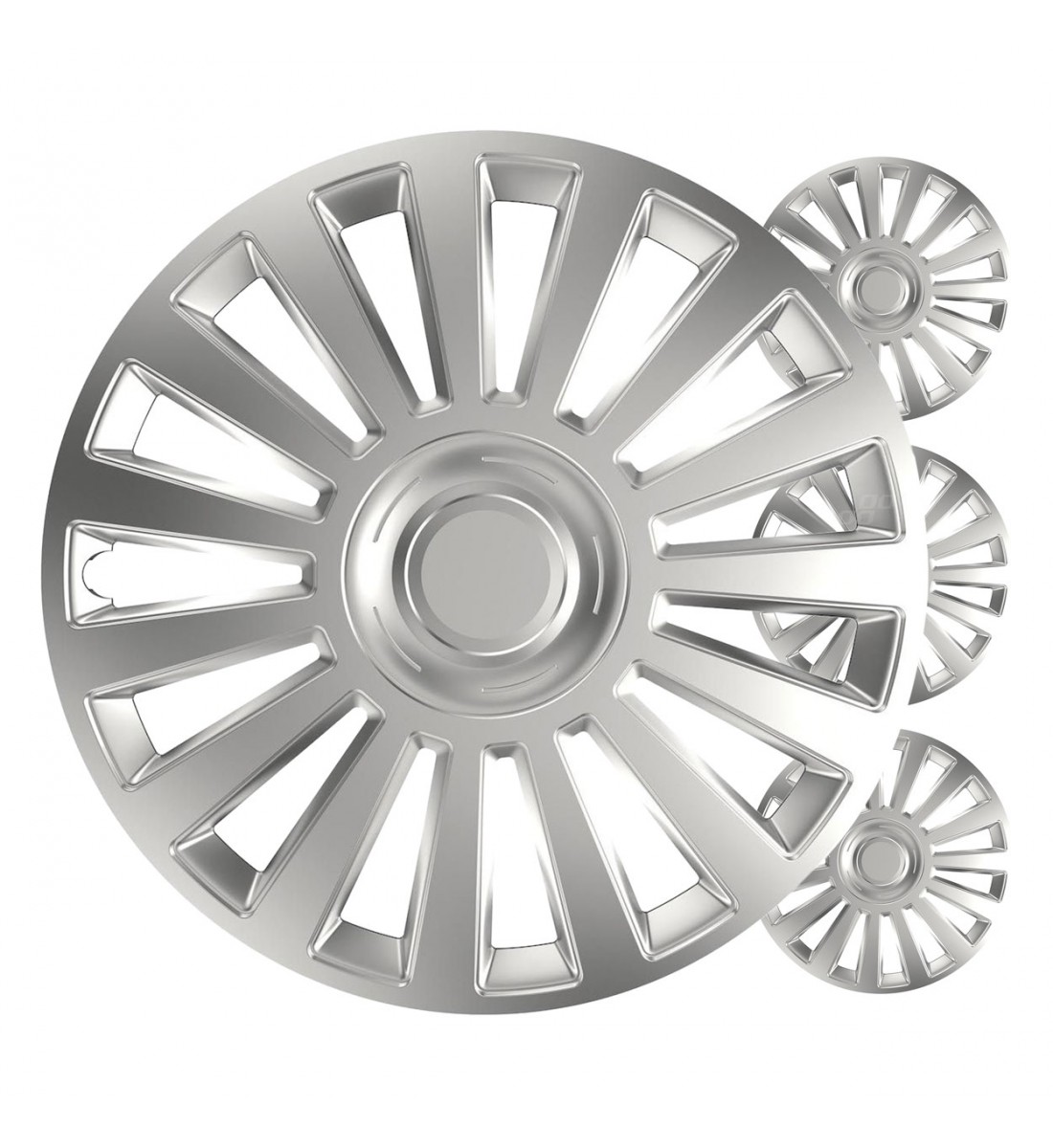 Capace roți auto set 4 buc., argintii luxoase, 13" inch, COLOR BOX - AutoParadoxSystem.ro Produs - Capace roți auto set 4 buc., argintii luxoase, 13" inch, COLOR BOX - AutoParadoxSystem.ro