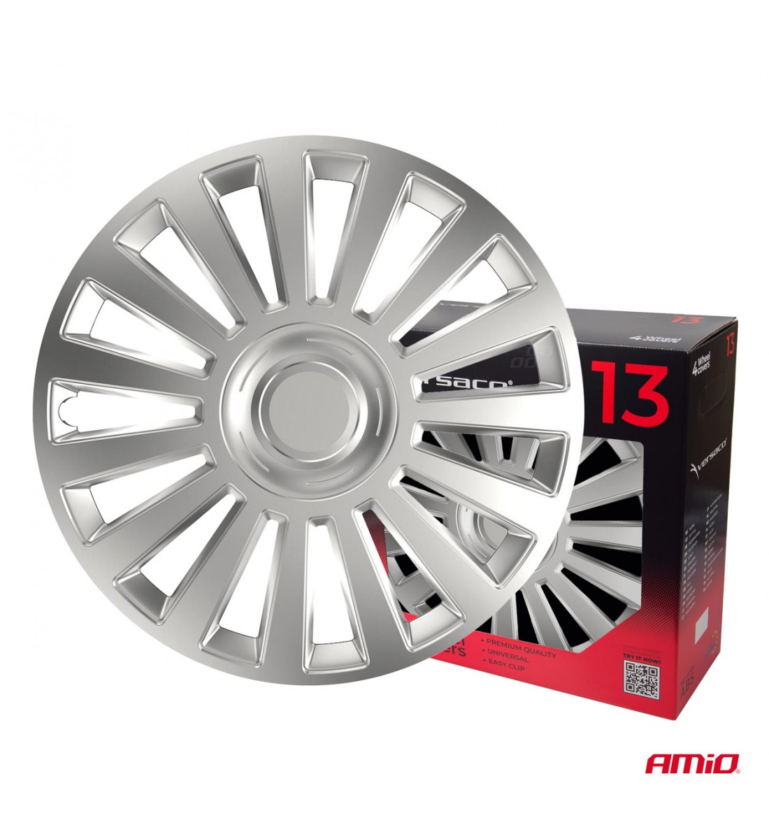 Capace roți auto set 4 buc., argintii luxoase, 13" inch, COLOR BOX - AutoParadoxSystem.ro Produs - Capace roți auto set 4 buc., argintii luxoase, 13" inch, COLOR BOX - AutoParadoxSystem.ro