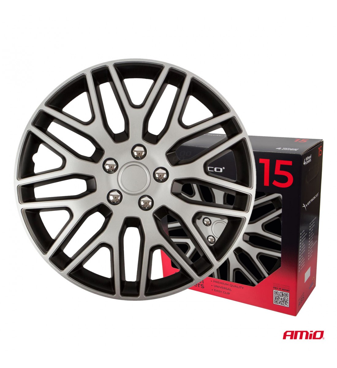 Capace roți auto Dakar, set 4 piese, negru argintiu, 15" COLOR BOX - AutoParadoxSystem.ro Produs - Capace roți auto Dakar, set 4 piese, negru argintiu, 15" COLOR BOX - AutoParadoxSystem.ro