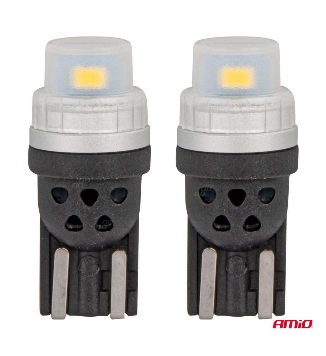 Set 2 becuri auto T10, W5W 12/24V -AMIO-03726