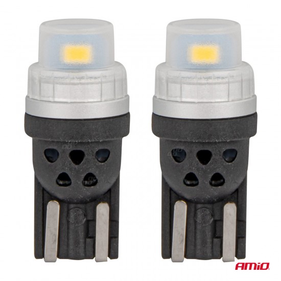 Set 2 becuri auto T10, W5W 12/24V -AMIO-03726 Set 2 becuri auto T10, W5W 12/24V -AMIO-03726
