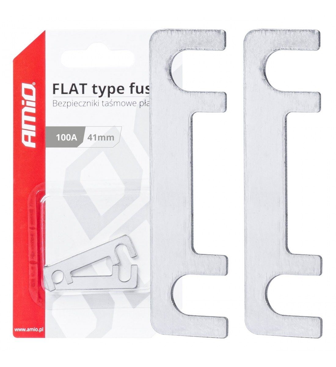 Siguranțe auto tip FLAT 41mm 100A AMIO-03494 Siguranțe auto tip FLAT 41mm 100A AMIO-03494