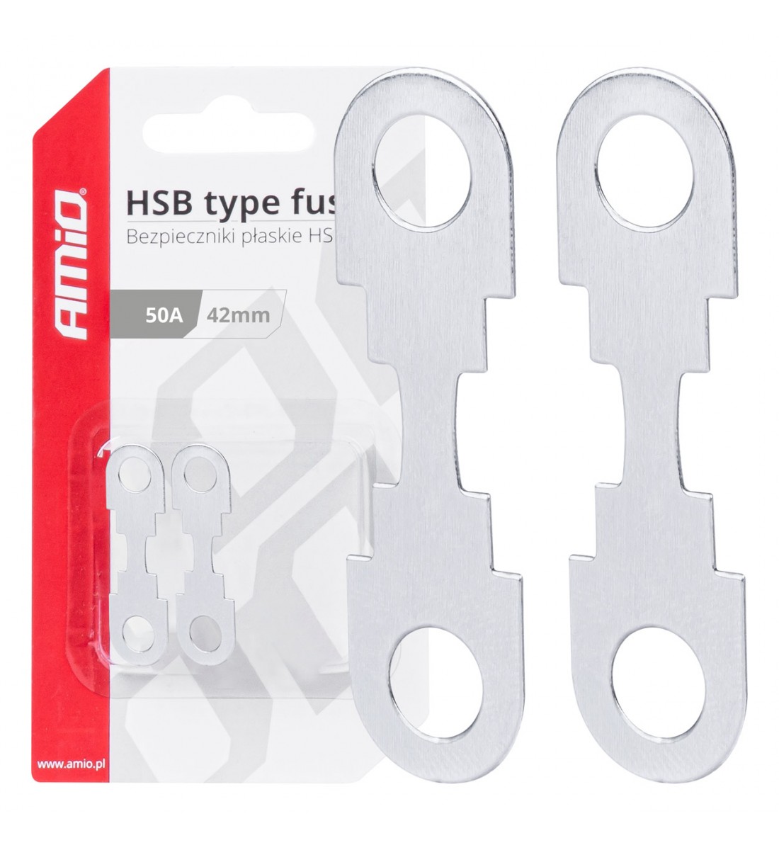 Siguranțe auto tip FLAT HSB 42mm 50A AMIO-03499 Siguranțe auto tip FLAT HSB 42mm 50A AMIO-03499