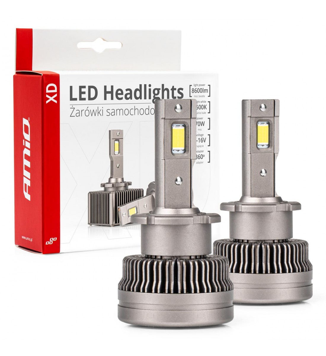 Set becuri led D4S/D4R seria XD Amio Set becuri led D4S/D4R seria XD Amio
