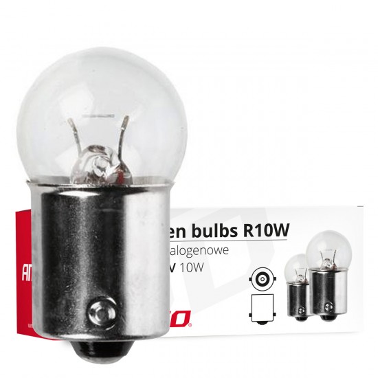 Becuri cu halogen R10W BA15s 24V 10buc Becuri cu halogen R10W BA15s 24V 10buc